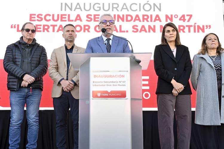 Julio Zamora inauguró la Escuela Secundaria N°47 en Benavídez con modernas instalaciones para 500 alumnos