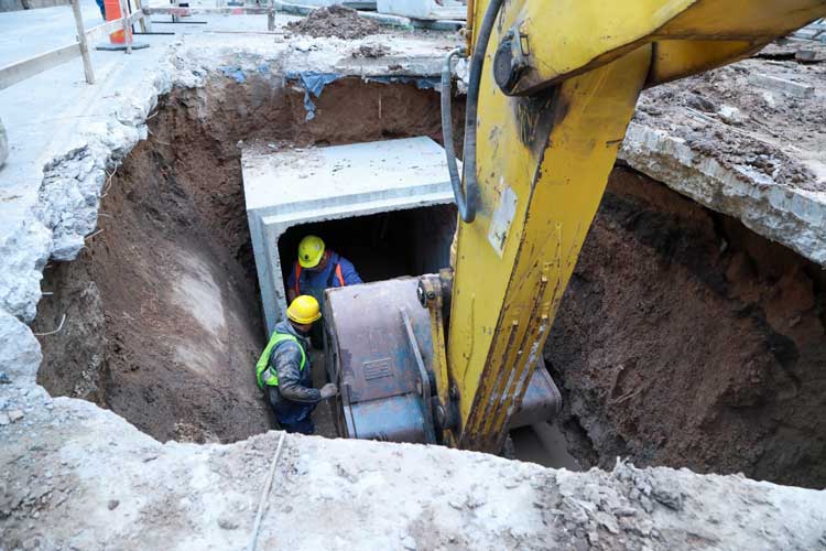 San Isidro reactivó la obra del Aliviador Alto Perú en Beccar tras haber quedado inconclusa en 2023 San Isidro reactivó la obra del Aliviador Alto Perú en Beccar tras haber quedado inconclusa en 2023