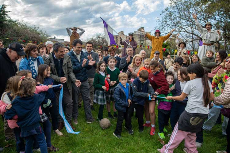Ramón Lanús inauguró la Plaza El Campito en San Isidro Ramón Lanús inauguró la Plaza El Campito en San Isidro