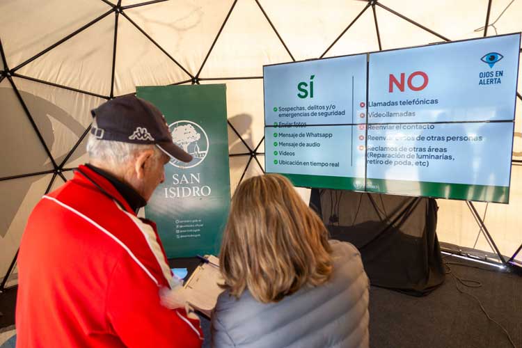 San Isidro amplía su red de Ojos en Alerta con capacitaciones exprés en la vía pública