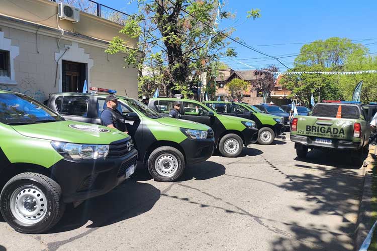 Ramón Lanús y Patricia Bullrich entregaron 18 patrulleros blindados para reforzar la seguridad en San Isidro