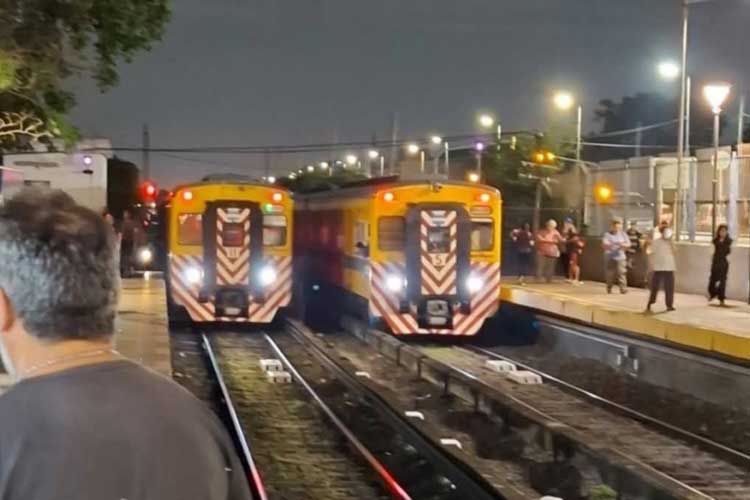Choque de trenes en San Miguel