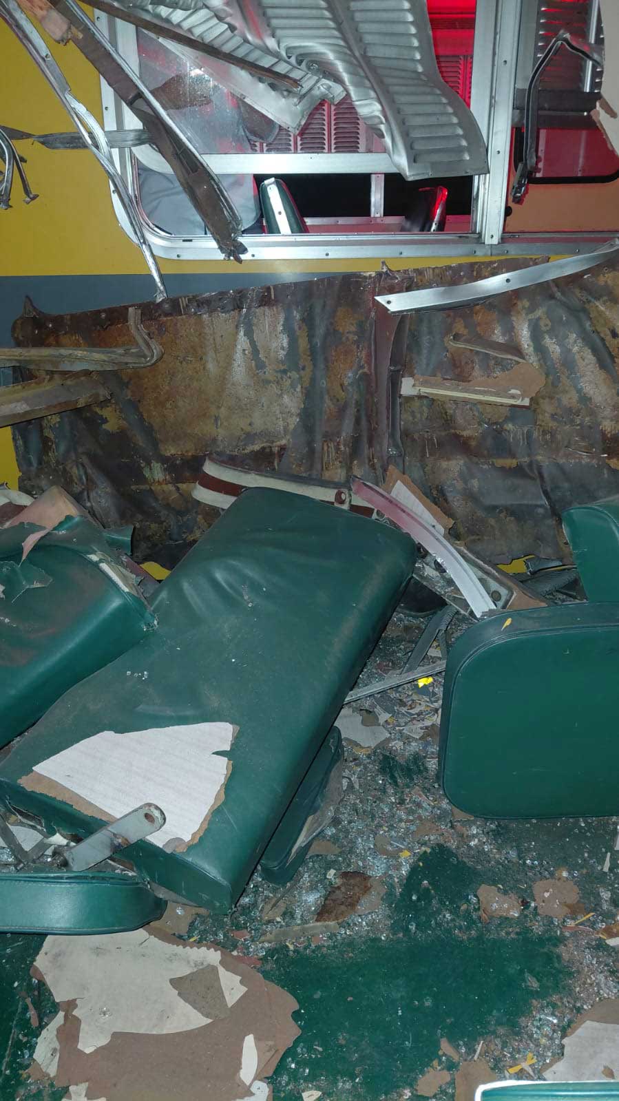 Choque de trenes en San Miguel