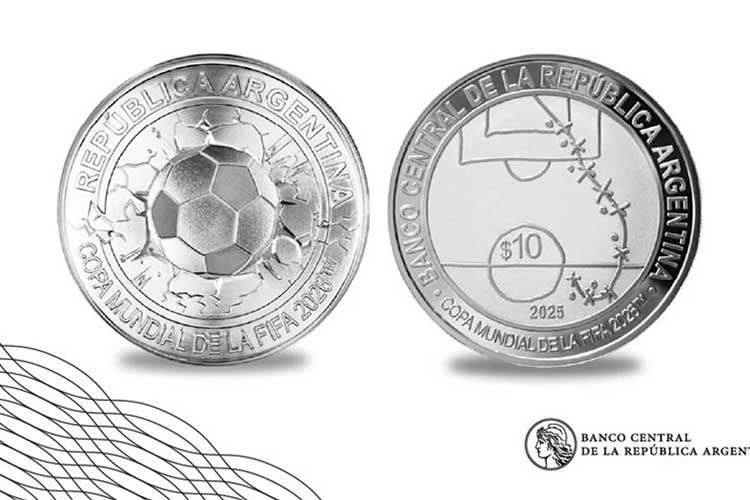 Polémica por la moneda del Banco Central que homenajea el gol de 1986 sin mencionar a Maradona Polémica por la moneda del Banco Central que homenajea el gol de 1986 sin mencionar a Maradona