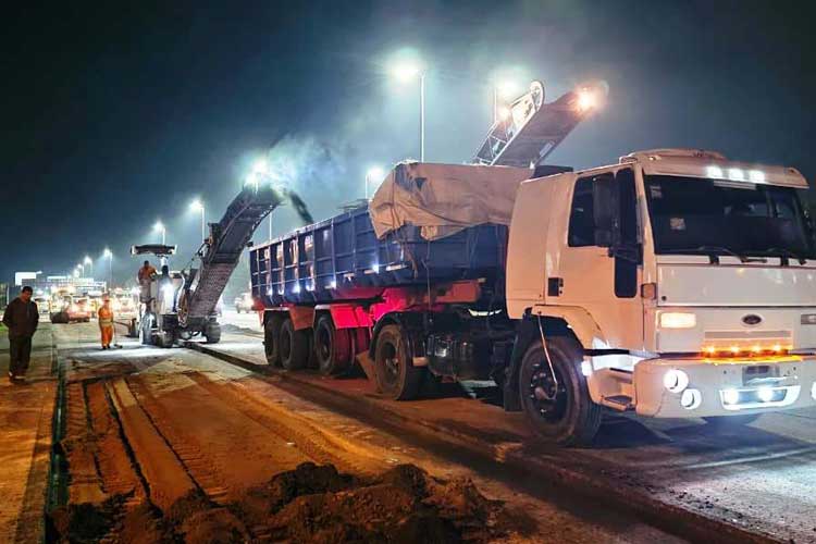Autopistas del Sol inició la etapa 4 del plan de repavimentación sustentable en el Acceso Norte