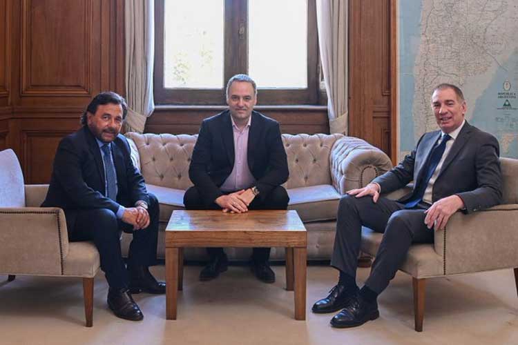Sáenz pidió continuar las obras estratégicas de Salta en una reunión con Adorni y Santilli