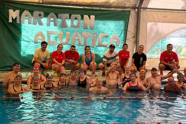 El Municipio de Tigre realizó una nueva Maratón Acuática en Tigre para fortalecer vínculos entre adultos mayores