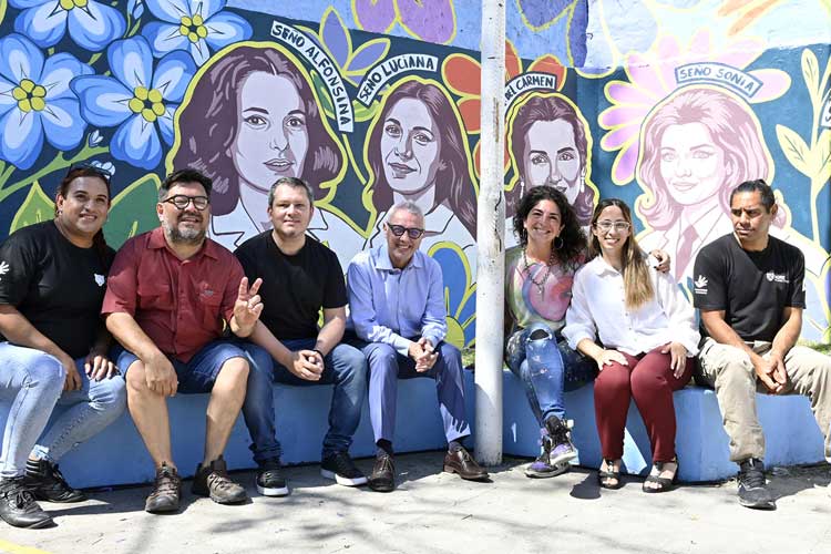 La EP 14 de General Pacheco presentó un mural por la memoria de las docentes víctimas de la dictadura