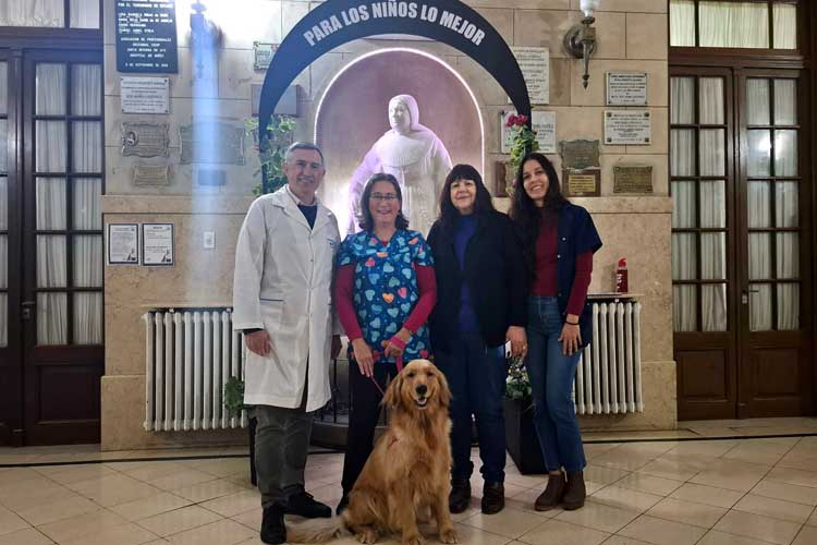 Los perros de terapia en el Hospital de Niños acompañan a pacientes y fortalecen la humanización del cuidado Los perros de terapia en el Hospital de Niños acompañan a pacientes y fortalecen la humanización del cuidado