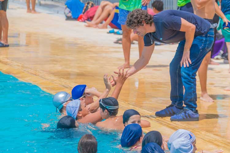 Juan Andreotti inauguró la temporada de colonias con actividades deportivas y recreativas