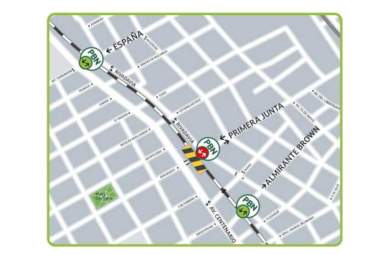 San Isidro: El Paso Bajo Nivel Primera Junta permanecerá cerrado por obras de Trenes Argentinos 