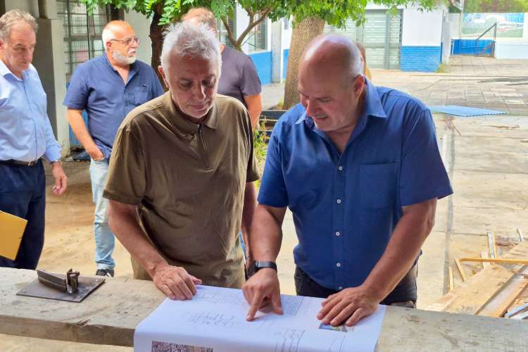 Julio Zamora supervisó la reforma integral y ampliación de la Escuela Secundaria N° 26 de General Pacheco