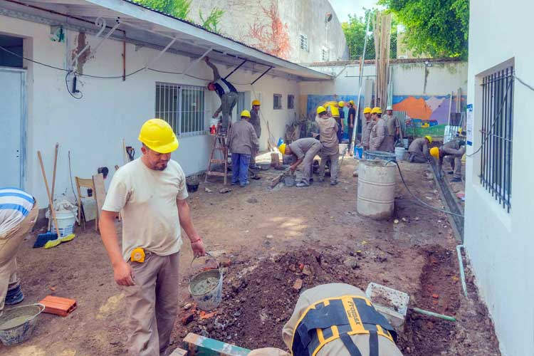 San Fernando avanza con obras en la Escuela Especial N°503 dentro del Programa de Ayuda a Escuelas Provinciales