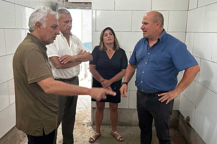 Obras en la EPN° 29 de Don Torcuato: Julio Zamora supervisó la refacción integral del establecimiento