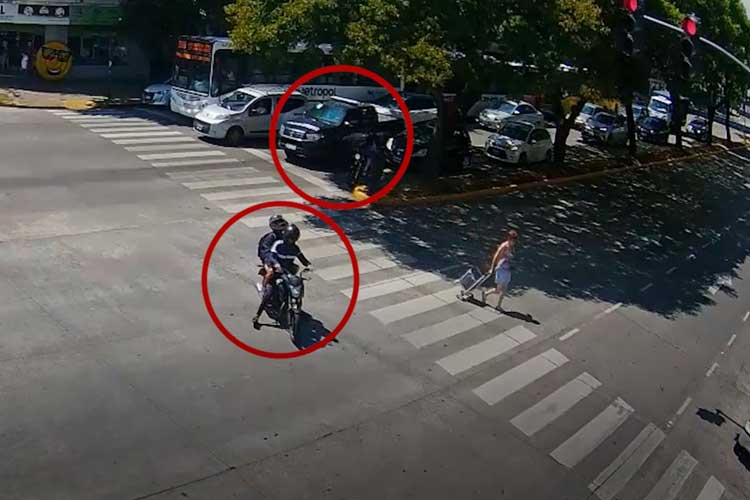 Detienen a dos motochorros armados en Olivos tras ser detectados por cámaras