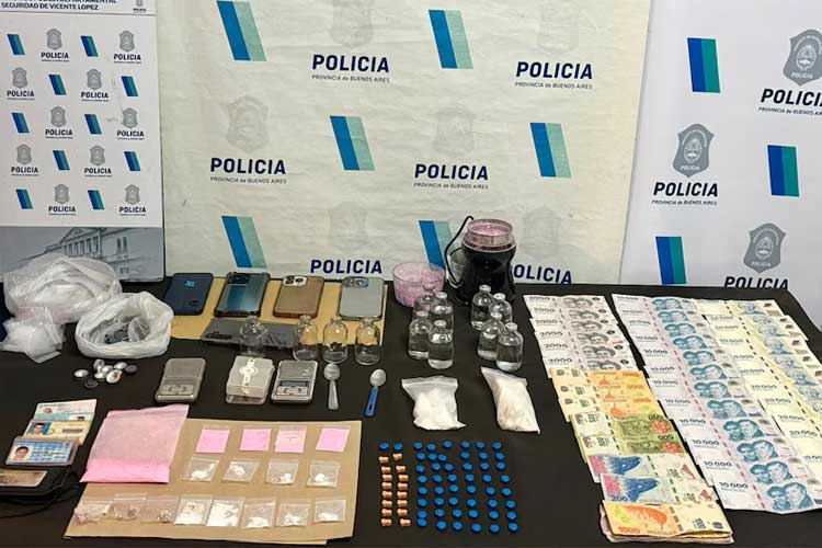 Detuvieron a un policía de la Ciudad y su pareja por vender droga en Vicente López