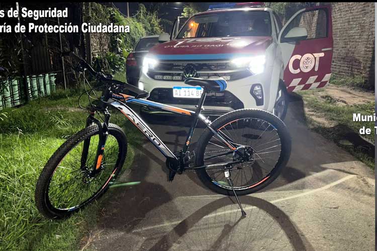 Robo de bicicleta en General Pacheco: el COT siguió a los ladrones y fueron detenidos