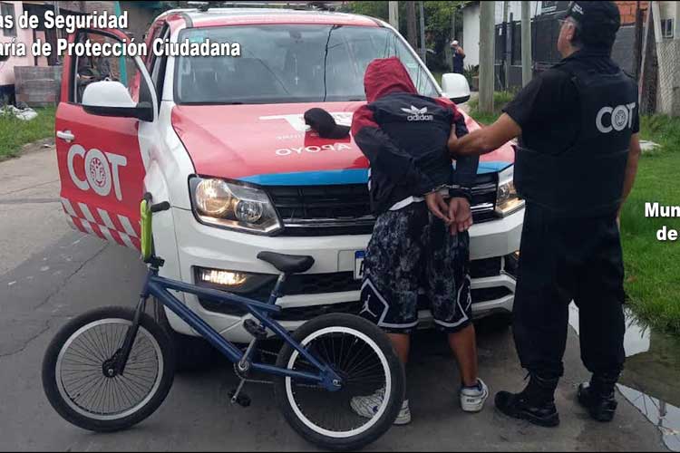 Tigre: Robó una bicicleta, lo siguieron por cámaras y terminó detenido en minutos