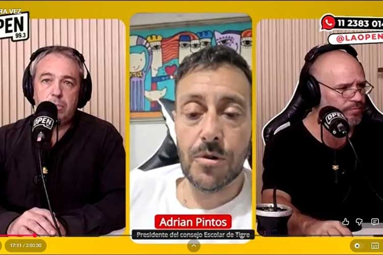 Adrián Pintos advirtió por las amenazas en escuelas de Tigre: “Es un reto viral que genera temor”