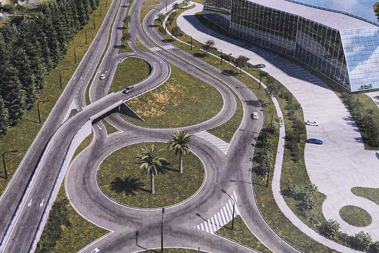 Julio Zamora supervisó la construcción del nuevo puente en Camino Bancalari