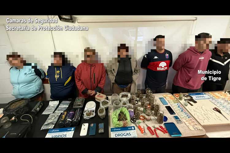 Benavídez: siete detenidos tras una serie de allanamientos por venta de drogas