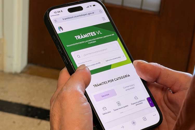 Vicente López lanzó un nuevo Portal de Trámites digital para agilizar las gestiones municipales desde el celular