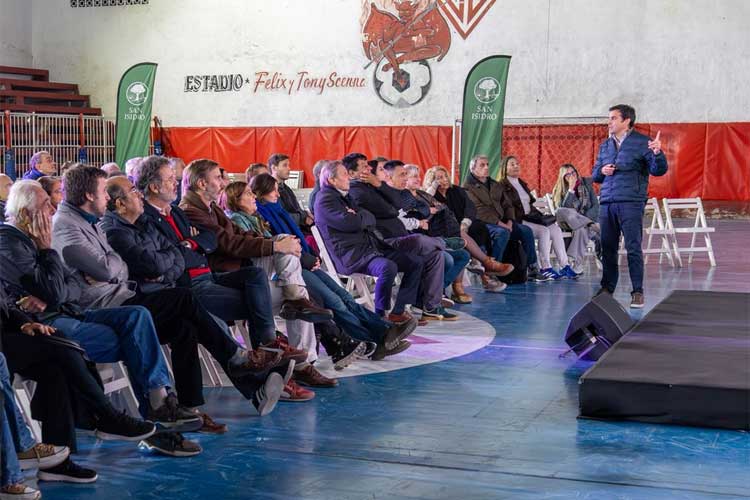 Ramón Lanús presentó en Beccar el balance de gestión y confirmó el avance final de la obra del aliviador Alto Perú