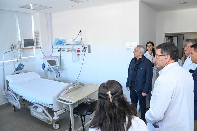Julio Zamora supervisó la ampliación de las terapias intensivas pediátrica y de adultos en el Hospital Materno Infantil de Tigre