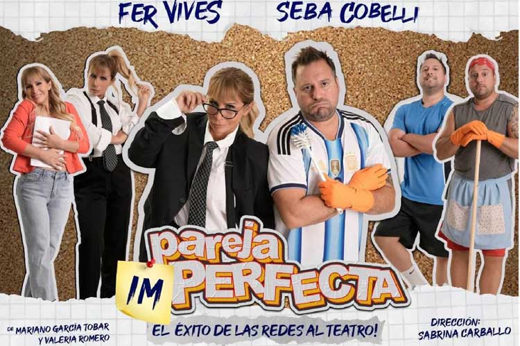 “Pareja Imperfecta” llega al Teatro Martinelli en Victoria con una comedia sobre redes, dinero y vínculos