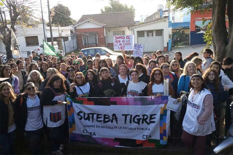 SUTEBA Tigre y ATE convocan paro tras una agresión en el Jardín N°915 de Las Tunas