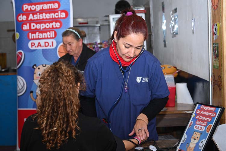Programa PADI de Tigre: realizaron controles médicos y vacunación para niños y niñas en un club de El Talar
