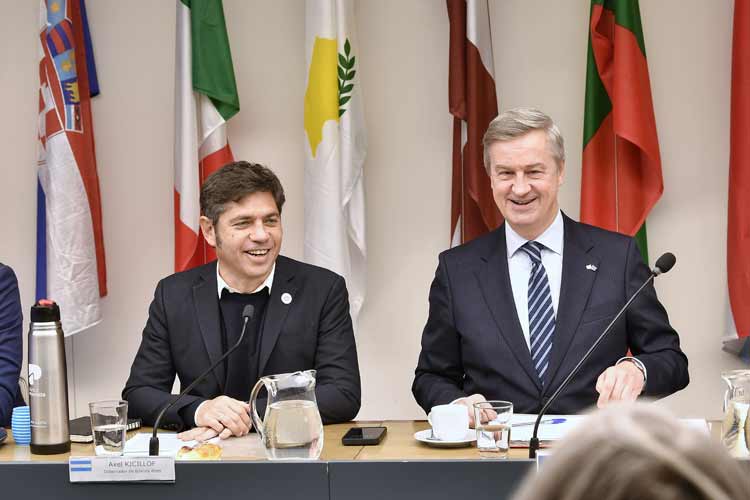Kicillof y representantes de la Unión Europea analizaron inversiones, tecnología y cooperación para la Provincia