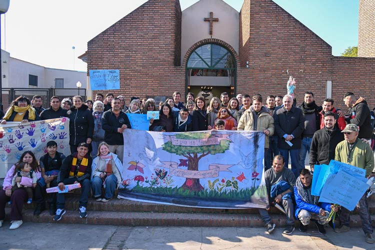 Con una peregrinación, Tigre renovó su compromiso con los jóvenes en recuperación de consumos problemáticos