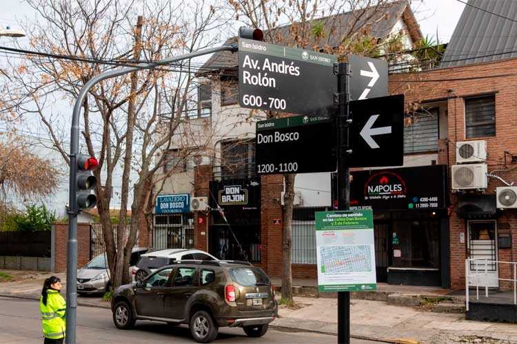 San Isidro cambió el sentido de circulación de dos calles en Las Lomas para mejorar el tránsito