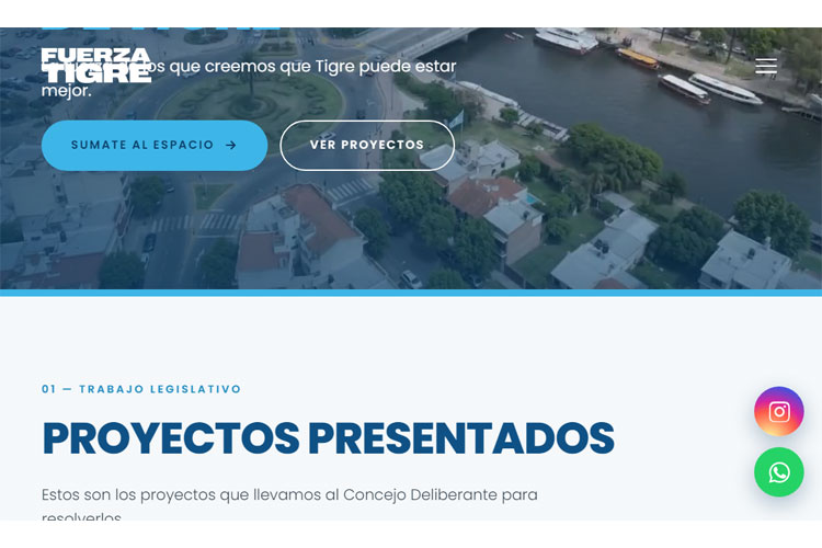 Fuerza Tigre lanzó una nueva página web para difundir proyectos y sumar participación vecinal