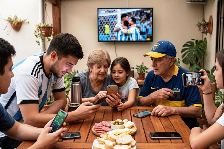 Cómo el Teléfono Móvil Transformó el Domingo Futbolero en Argentina
