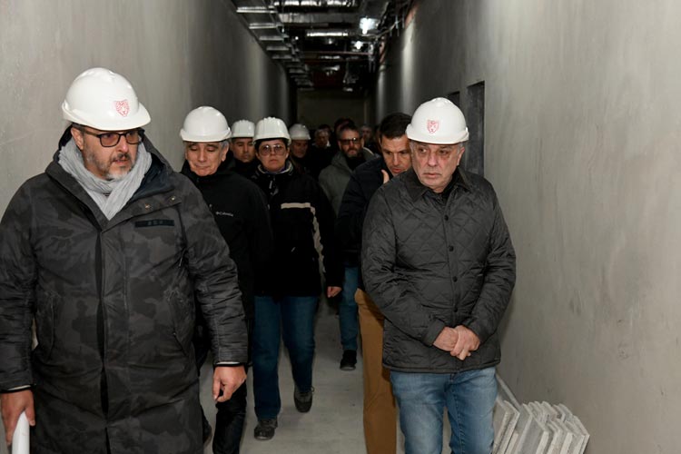 Julio Zamora recorrió el futuro hospital de Tigre y destacó el avance de la obra