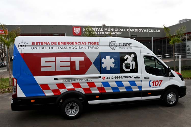 Tigre incorporó un minibús para trasladar pacientes a tratamientos médicos