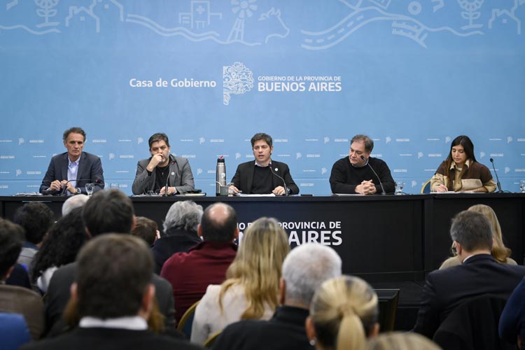 Kicillof lanzó un plan de prevención ante el Súper Niño con una inversión de $2,3 billones