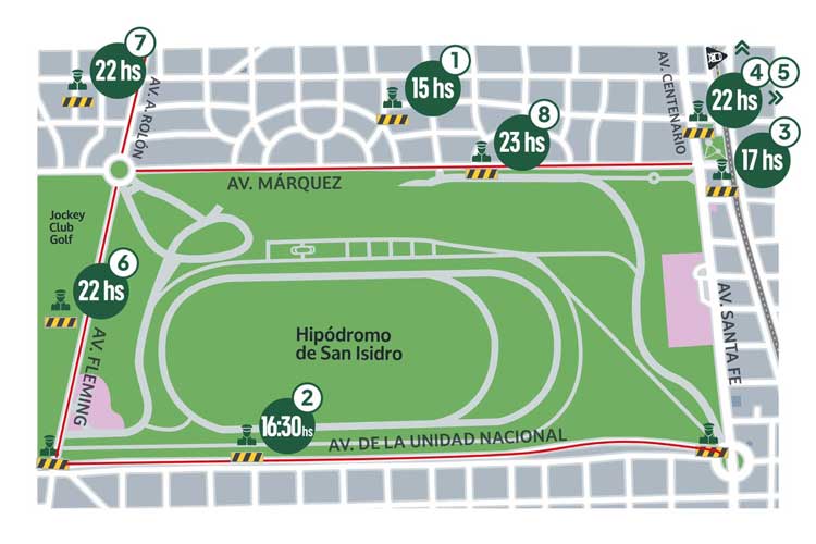 San Isidro: cortes y desvíos por los recitales de Stray Kids y Jamiroquai