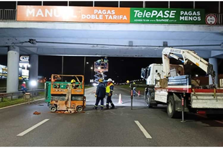 Puente Garín: cómo serán los desvíos nocturnos en el Acceso Norte