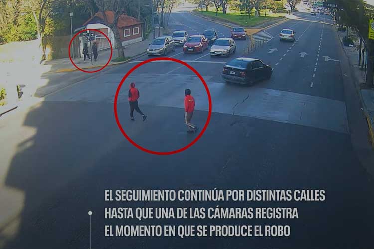 Vicente López: robaron y las cámaras siguieron su fuga hasta detenerlos en un tren del Belgrano Norte