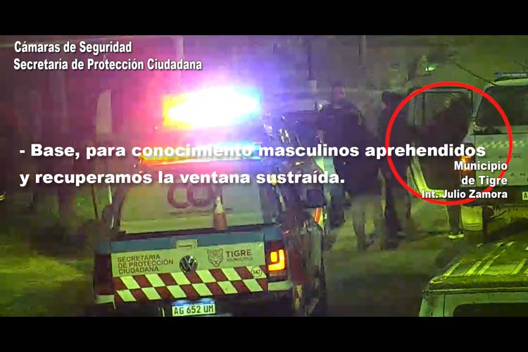 Las cámaras del COT permitieron detener a dos sospechosos tras robar en una casa de Tigre Las cámaras del COT permitieron detener a dos sospechosos tras robar en una casa de Tigre