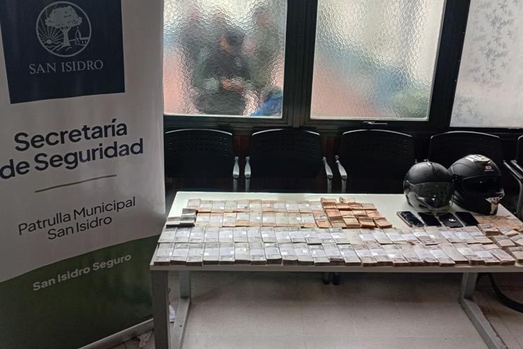 Persecución en San Isidro: seis detenidos tras el robo de un bolso con $37,9 millones