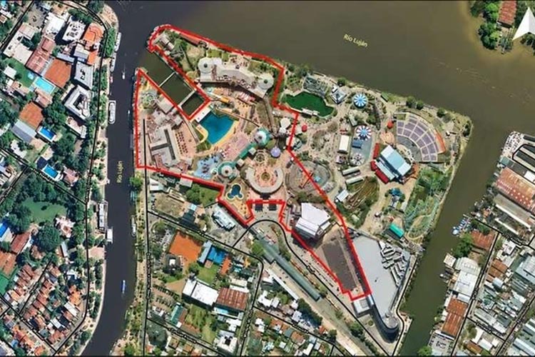 Las tierras junto al Parque de la Costa que podrían convertirse en un gran negocio inmobiliario en Tigre