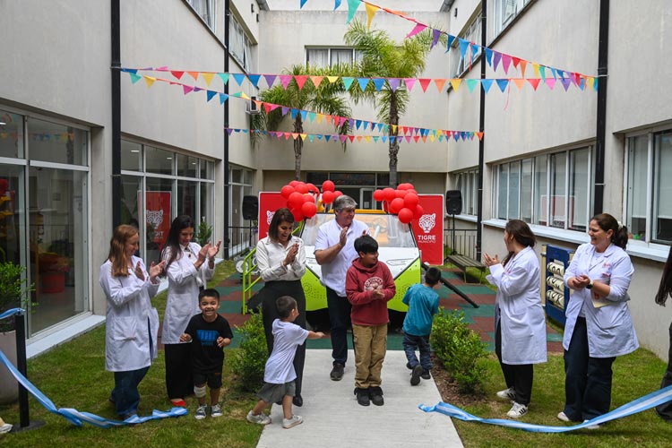 El Hospital Materno Infantil de Tigre sumó un espacio de juegos para los chicos